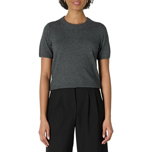 Oferta limitada: Amazon Essentials Jersey de Manga Corta y Corte Recto Mujer, Carbón Mezcla, XXS de 14.84 € a 14.84 € (ahorro 0.00%)