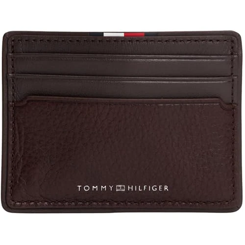 Tommy Hilfiger Heren TH Corp CC Houder AM0AM13738 Kaarthouder, Bruin (Coffee Bean), One Size, Bruin (koffieboon), One Size