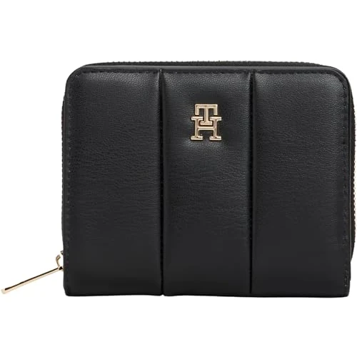 Tijdelijke aanbieding: Tommy Hilfiger Dames TH ICON MED ZA gewatteerde AW0AW17746 Zip Around portemonnee, zwart (zwart), één maat, Zwart (zwart), One Size van 38.32 EUR naar 38.32 EUR (korting 0%)
