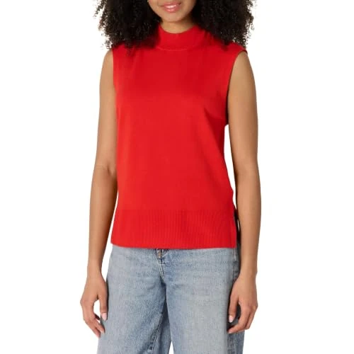Oferta limitada: Amazon Essentials Jersey de Manga Corta y Corte Recto Mujer, Rojo Amapola Brillante, XL de 13.30 € a 13.30 € (ahorro 0.00%)