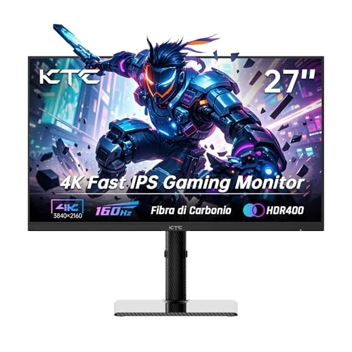 Oferta limitada: KTC Monitor Gaming 4K 160 Hz 144 Hz, Panel Fast-IPS 1 ms de 27 Pulgadas, HDR 400, 132% sRGB, Carcasa de Fibra de Carbono, Soporte Ajustable, DP1.4 / HDMI 2.1 para Jugadores y diseñadores de 189.99 € a 189.99 € (ahorro 0.00%)