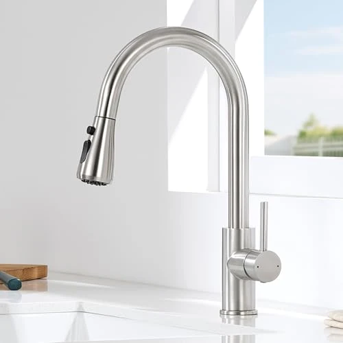 Offerta a tempo: CECIPA Rubinetto Lavello Cucina con 2 Tipi di Modalità, Miscelatore Cucina con Doccetta Estraibile di 40CM, Rubinetto Acciaio Inox con Doccia Estraibile, Miscelatore Girevole a 360° - 17% da 56.99 € a 47.49 €