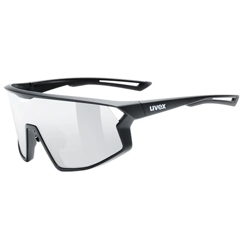 Offerta a tempo: Uvex skyryse - occhiali sportivi per adulti - forte protezione UV - con miglioramento del contrasto - black matt/silver mirror - one size - 0.00% da 41.25 € a 41.25 €