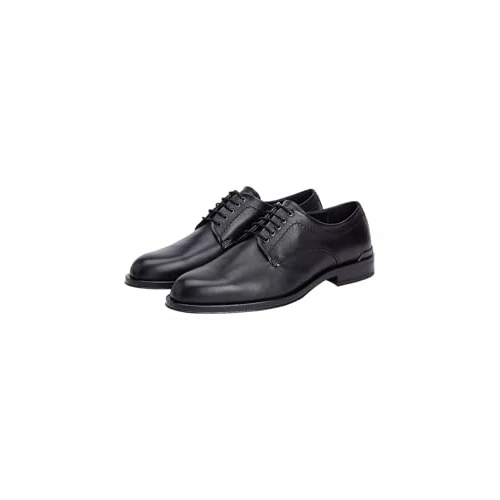 Offerta a tempo: Tommy Hilfiger Uomo Scarpa Derby Corporate in Pelle, Nero (Black), 43 - 31% da 159.90 € a 109.59 €