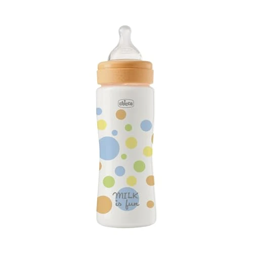 Offerta a tempo: Chicco Biberon Perfect Easy Flusso Veloce, con Tettarella Physio in Morbido Silicone Soft Sense, Anticolica, Riduce Rigurgito e Irritabilità, Bottiglia in Plastica da 330ml, 4 Mesi+, Bambino - 44% da 12.49 € a 7.00 €