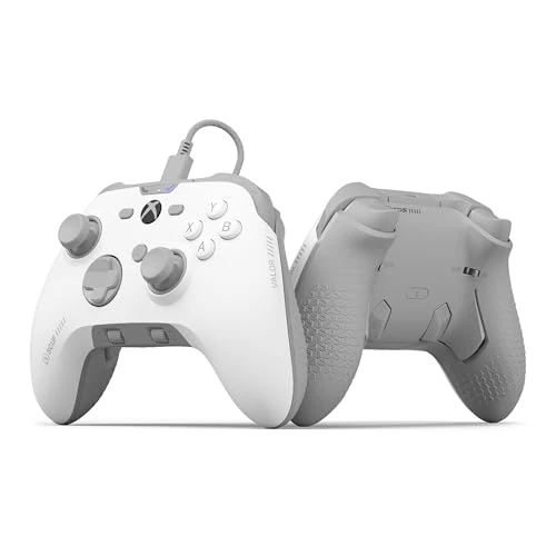 SCUF VALOR PRO Controller Xbox a Prestazioni Cablate – Paddle Posteriori Personalizzabili, Grilletti Istantanei, Pulsanti a Effetto Hall, Xbox Series X|S, Xbox One, Windows PC – Bianco