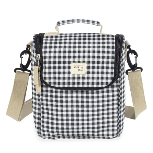 Offre limitée : Walking Mum. Sac Isotherme pour Nourriture pour bébé I Love Vichy, Grande capacité, Design Polyvalent avec poignée Courte et Sangle pour Le Porter sur Les épaules. Couleur Noire. Dimensions : 26 x 23 de 30.28 EUR à 30.28 EUR (remise 0%)