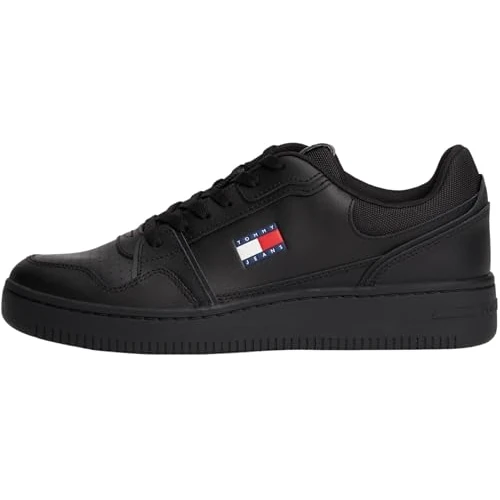 Limited-time offer: Tommy Jeans Men’s TJM Retro Basket Low Top Cupsole Trainers, Black (Black), 7 from 56.69 GBP to 56.69 GBP (save 0%)