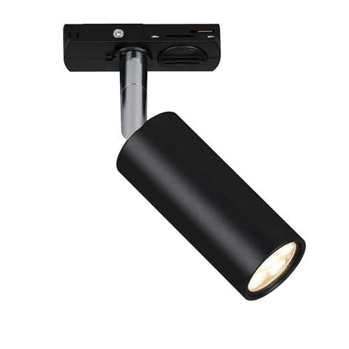 Zeitlich begrenztes Angebot: BRILONER - Schienensystem Rail LED Spotlight, dimmbar, schwenkbar, Zubehör, Tracklight, LED Spot, Deckenspot, Strahler, Lampen, Deckenlampe, Deckenleuchte, 40x100mm (DxH), Schwarz von 19.95 € auf 19.95 € (0.00% Rabatt)
