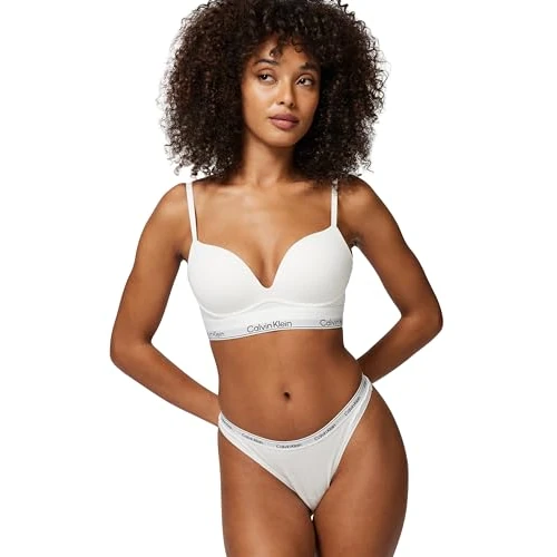 Zeitlich begrenztes Angebot: Calvin Klein Damen Push-Up BH Plunge Gepolstert, Weiß (White), 70B von 47.90 € auf 25.88 € (46% Rabatt)