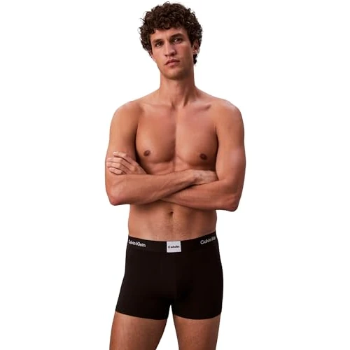 Offerta a tempo: Calvin Klein Uomo Pantaloncini Boxer Confezione da 3 con Fascia con Logo, Nero (Black), L - 0.00% da 47.19 € a 47.19 €