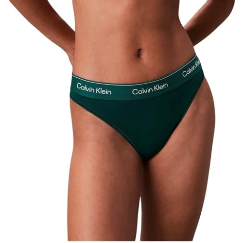 Offre limitee: Calvin Klein Slip Femme High Leg avec Ceinture Emblématique, Bleu (Turf), L de 24.90 EUR a 11.00 EUR (economie 56%)