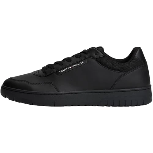 Tommy Hilfiger Uomo Sneakers con Suola Preformata Basket Core Profilo Basso, Nero (Black), 48