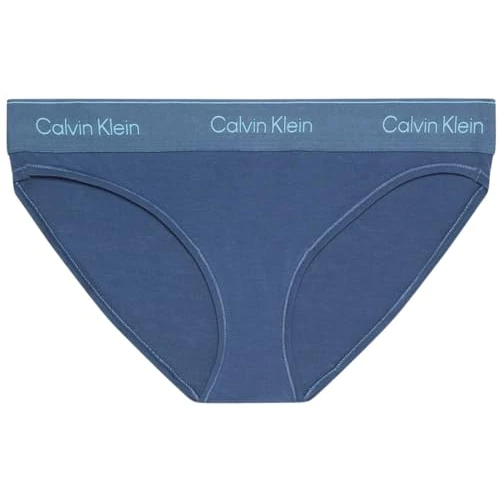 Calvin Klein Culotte Femme avec Ceinture Emblématique, Bleu (Dark Denim), L