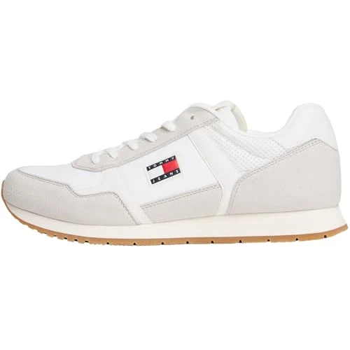 Limited-time offer: Tommy Jeans Men's TJM Runner Casual Em0Em01590 Low Top, White (Ecru), 8 UK from 48.45 GBP to 48.45 GBP (save 0%)