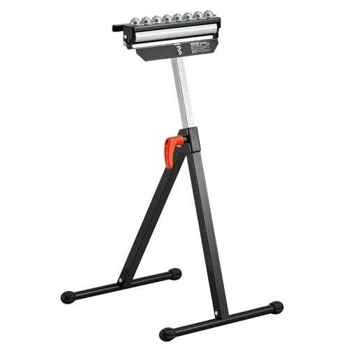Offre limitée : VEVOR Servante à Rouleaux Capacité de Charge 136 kg Support à Rouleau Pliable Hauteur Réglable 680-1079,5 mm avec Tête à Rouleau Multidirectionnelle, pour Support Sortie Scie à Table pour Travail Bois de 38.90 € à 35.90 € (8% de remise)