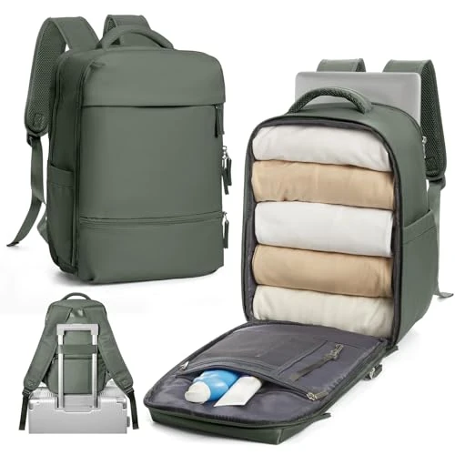 Oferta limitada: SZLX Mochila Viaje Cabina Avion 40x20x25 Mujer Ryanair Equipaje de mano 40x20x25 Ryanair Bolsa de Viaje Maletas de Viaje Cabina Avion Mochila Ordenador Portatil 14 Pulgadas Hombre 20L,Oliváceo de 26.99 EUR a 26.99 EUR (ahorro 0%)