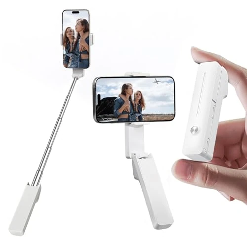 Offre limitee: yAyusi Mini Perche à Selfie Extensible, Perche à Selfie Portable de Poche avec Télécommande, Support de Téléphone Compacte pour Vlog/Enregistrement Vidéo/Diffusion en Direct/Voyage (Blanc) de 13.02 EUR a 10.52 EUR (economie 19%)