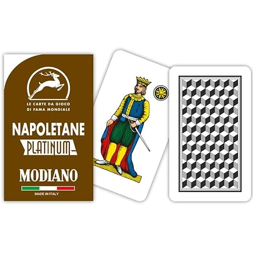 Tijdelijke aanbieding: Modiano regionale kaarten Napolitaans bruin 100% platina kunststof van 9.16 € naar 9.16 € (0.00% korting)