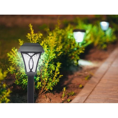 Offerta a tempo: BEPER P207ILO040 Set di 4 Lampade Solari per Vialetti e Giardini con Picchetto, Accensione Automatica al Buio, Fissaggio Facile, Design Elegante, Autonomia 6-8 Ore, Protezione IP44 - 62% da 19.00 € a 7.29 €