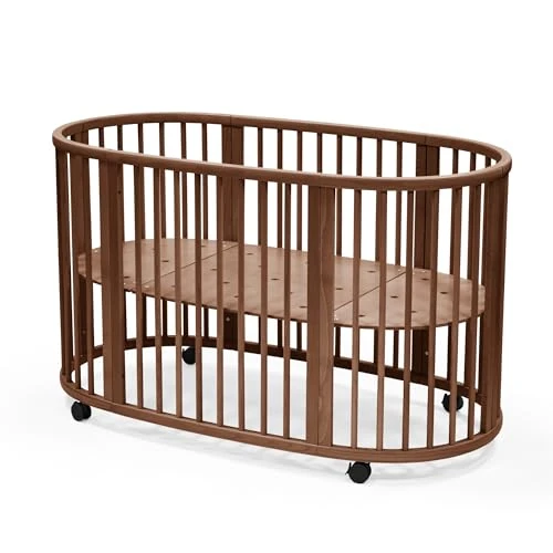 Stokke Sleepi Cama V3, Marrón Cálido - De 0 a 5 años - Ajustable, Ligera y Flexible - Estructura Resistente de Madera de Haya