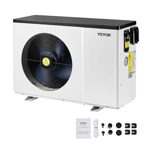 Oferta limitada: VEVOR Bomba de Calor Eléctrica para Piscina, 1,48-7,11 kW, Calentadores de Piscina de Frecuencia Variable que Ahorran Energía para Piscinas Elevadas de 15-30 m³, CA 220-240 V 50 Hz, 905 x 360 x 620 mm de 989.90 € a 709.99 € (ahorro 28%)