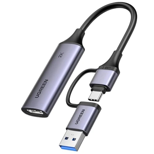 Offerta a tempo: UGREEN Scheda di Acquisizione Video HDMI 4K 30Hz su USB A C 3.0 2K 30Hz - 20% da 27.99 € a 22.49 €