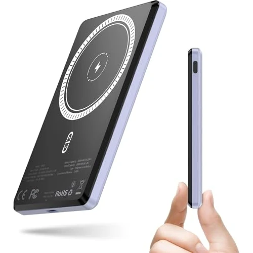 Limitiertes Angebot: NOHON Mag-Safe Power Bank Wireless: 5000 mAh Magnetic 8 mm Ultra Slim Power Bank with Type-C Charging Cable External Battery Pack PD 20W Fast Charging for iPhone 16/15/14/13/12/Mini/Pro/Pro Max von 19.99 EUR auf 16.99 EUR (Spare 15%)