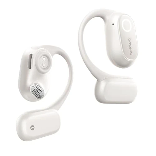 Limitiertes Angebot: Baseus Bowie MF1 Open-Ear-Kopfhörer Bluetooth, Gerichtete Akustik, Kraftvoller Bass, Ultraleicht, IPX4 Wasserdicht, ENC-Mikrofone, Kabellose Kopfhörer Bluetooth 5.4 für Laufen, Training, Fitness von 49.99 EUR auf 18.69 EUR (Spare 63%)