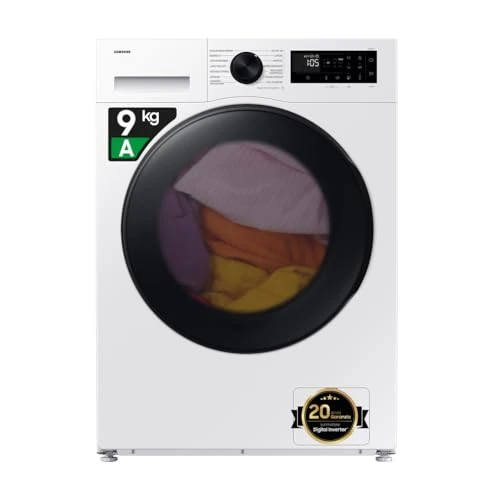 Samsung Suszarka do ubrań Crystal EcoDry DV90DG52A0TE, 9 kg, Wi-Fi, pompa ciepła, optymalny czujnik suchości, wyświetlacz LED, filtr 2 w 1, ładowanie z przodu, 60 l x 85 h x 60 cm