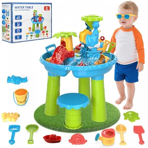 Table de Jeux d'Eau Enfant Diealles Shine, Multifonctionnel, Plage, 1 - 4 Ans