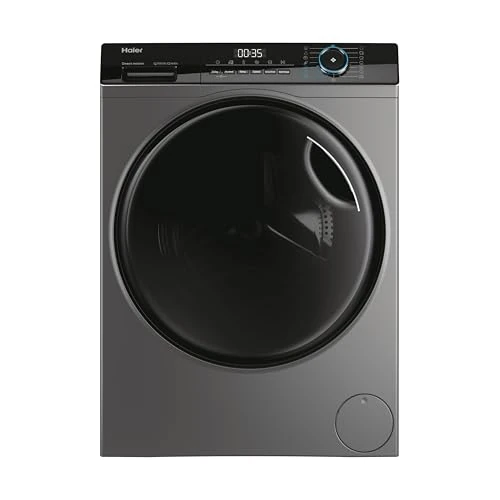 Haier I-Pro Serie 3 HWD80-B14939S8-S Wasdroger 8 + 5 kg, vrijstaand, klasse A, 1400 omwentelingen, stoom, gewichtssensoren, programmeerbare start, 85 x 60 x 62 cm (h x b x d), antraciet