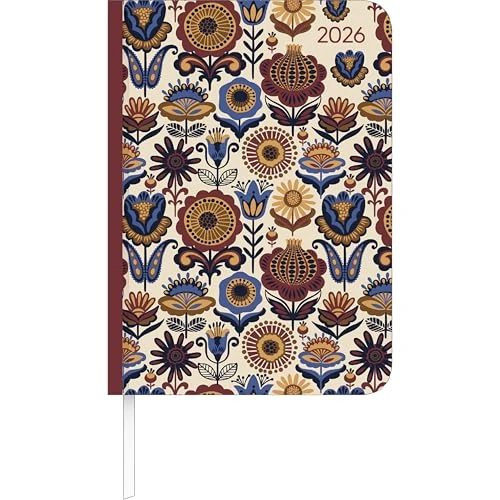 Offerta a tempo: Alpha Edition - Lady Journal Paisley 2026 - Agenda tascabile A6 (11 × 15 cm) con panoramica mensile e area appunti, elegante agenda per lavoro, scuola e uso quotidiano - 0.00% da 7.19 € a 7.19 €