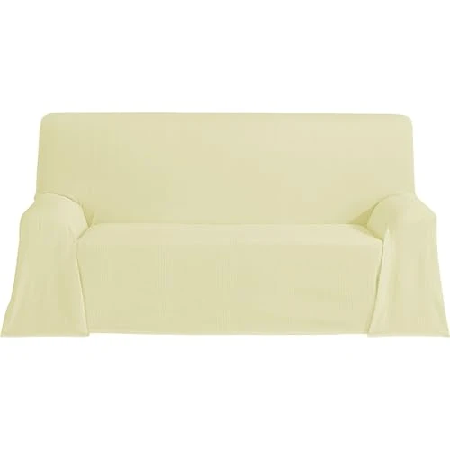 Offre limitée : ECOMMERC3 Couvre-lit Multifonction léger et élégant pour canapé ou lit 230 x 260 cm Couleur Vanille de 21.08 € à 21.08 € (0.00% de remise)