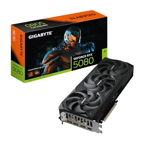 Zeitlich begrenztes Angebot: Gigabyte GeForce RTX 5080 WINDFORCE OC SFF 16G Grafikkarte - 16 GB GDDR7, 256 Bit, PCI-E 5.0, 2670MHz Kernfrequenz, 3 x DP 2.1a, 1 x HDMI 2.1b, GV-N5080WF3OC-16GD von 1649.00 € auf 1649.00 € (0.00% Rabatt)