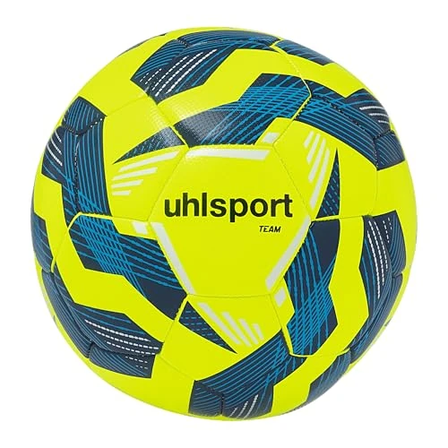 Zeitlich begrenztes Angebot: uhlsport Fußball Team-Fußbälle - langlebige Trainingsbälle für das Mannschaftstraining - Fußball für Kinder und Erwachene, Größe 3, Größe 4 und Größe 5, Fluo gelb/Marine/weiß von 20.00 € auf 19.29 € (4% Rabatt)