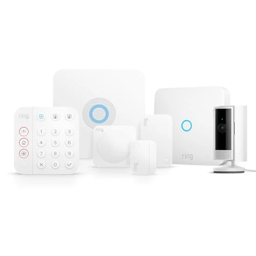 Ring Intercom + Kit Ring Alarm - S + Indoor Camera (2ª gen.) | Il trio perfetto per il controllo della tua casa in un unico conveniente pacchetto | Compatibile con Alexa
