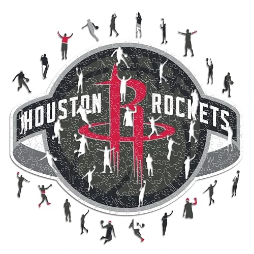 Oferta limitowana: Iconic Puzzles - Drewniane puzzle NBA, wielokolorowe, S, 150 sztuk, HoustonRockets-S z 42.17 zł na 42.17 zł (oszczędź 0.00%)