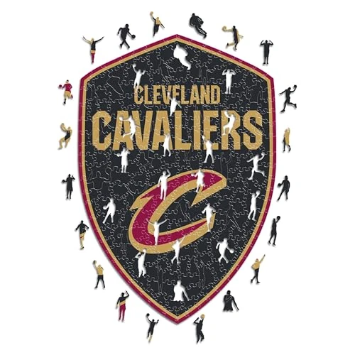Oferta limitada: Iconic Puzzles - Cleveland Cavaliers, Logo, Puzzle de Madera con Licencia Oficial de la NBA, 100% Sostenible, Talla S, 150 Piezas de 39.95 € a 20.07 € (ahorro 50%)