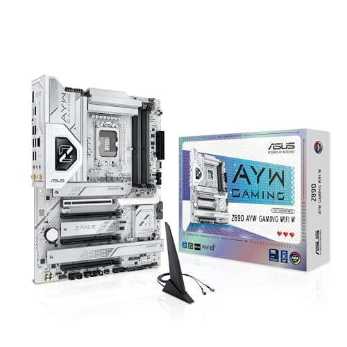 Offerta a tempo: ASUS Z890 AYW Gaming WiFi W ATX Z890 Scheda madre, Intel Core Ultra Series 2, compatibile con PC AI avanzato, 16+1+2+1 passaggi, DDR5, PCIe 5.0, Thunderbolt 4, USB Type-C, 4 x M.2, Wi-Fi 7, LAN 2,5 GB - 0.00% da 207.56 € a 207.56 €