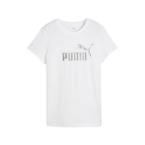 Oferta limitada: PUMA Camiseta ESS Metallic con Logotipo n.º 1 Mujer M, White Metallic Silver de 24.95 € a 18.00 € (ahorro 28%)