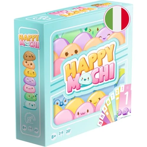Tijdelijke aanbieding: Asmodee Happy Mochi - Italiaans - schattig kaartspel om met het hele gezin te spelen, handillustreerd spel in Kawaii-design, vanaf 8 jaar voor 2-6 spelers, 20 minuten van 21.53 EUR naar 21.53 EUR (korting 0%)