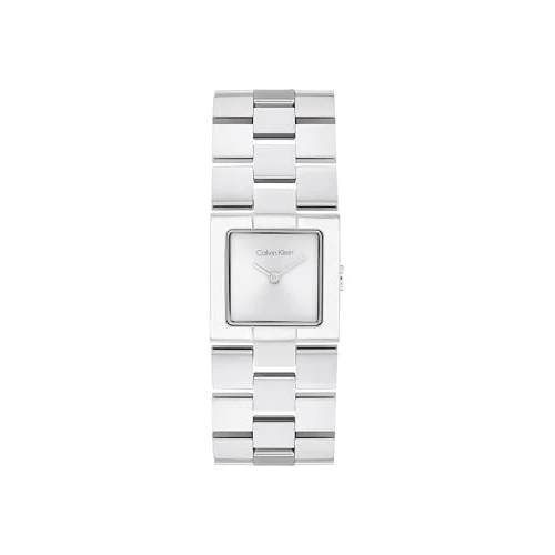 Offre limitee: Calvin Klein Montre À Mouvement Quartz Deux Aiguilles pour Femme Collection CK Meridian à Boîtier Rectangulaire avec Bracelet en Acier Inoxydable de 139.00 EUR a 69.50 EUR (economie 50%)