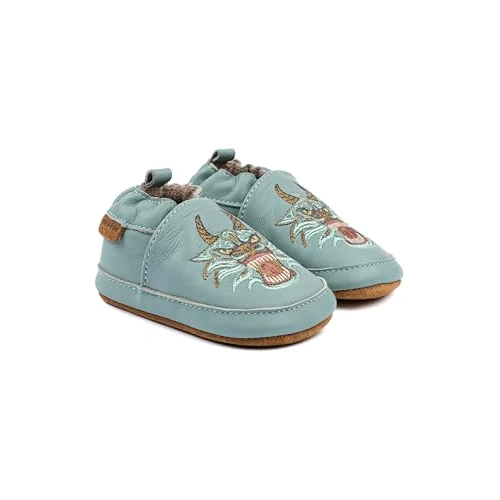 Oferta limitada: Mikk-line Zapatos de bebé para gatear – Zapatos de aprendizaje suaves de cuero con suela de ante antideslizante – Pantuflas estampadas con motivo animal y forro de lino para niños y niñas – Perfecto de 22.46 € a 9.07 € (ahorro 59.62%)
