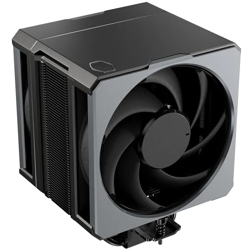 Cooler Master Hyper 612 Apex CPU Air Cooler - 6 Super-Conductive Heat Pipes (TDP 260W), Dual 120P 120mm Mobius Fans, Compact Heatsink, Zero RAM Interference - AMD & Intel Socket Compatible