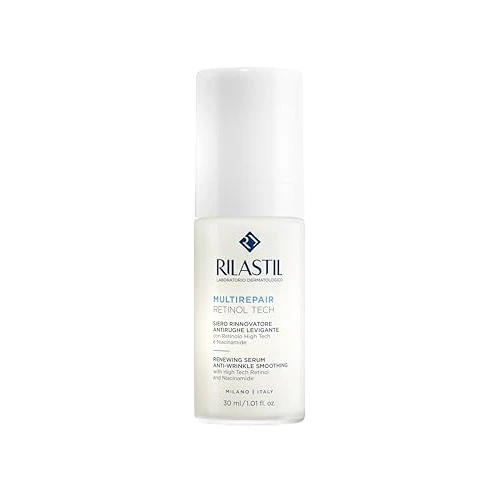 Offerta a tempo: Rilastil Multirepair Retinol Tech, Siero Rinnovatore Antirughe Levigante con Retinolo High Tech e Niacinamide, 30 ml - 59% da 48.90 € a 20.24 €
