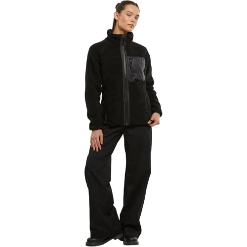 Offerta a tempo: Brandit Giacca in pile Teddy da donna, 15Y, edizione limitata, colore: nero, taglia: 3XL, Nero, 3XL - 0.00% da 42.14 € a 42.14 €