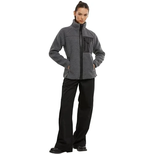 Zeitlich begrenztes Angebot: Brandit Women Teddyfleece Jacket 15Y, Farbe: anthracite, Größe: L von 79.90 € auf 36.04 € (55% Rabatt)