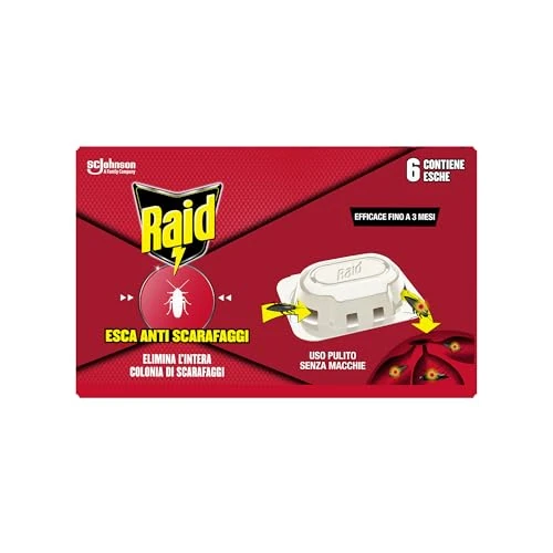 Offerta a tempo: Raid - Esca Anti-Scarafaggi - 6 Pezzi — 40% da 5,49 € a 3,29 €