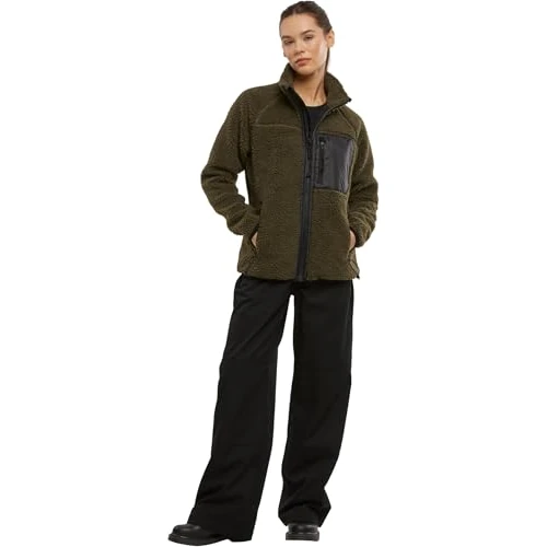Brandit Women Teddyfleece Jacket 15Y, Farbe: olive, Größe: L